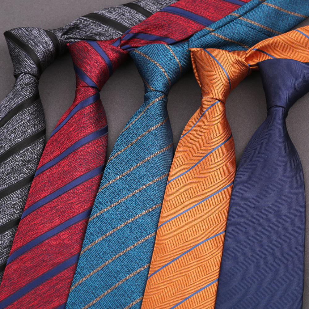 Business Casual Large 8cm Men' - Silk Tie Striped review and price