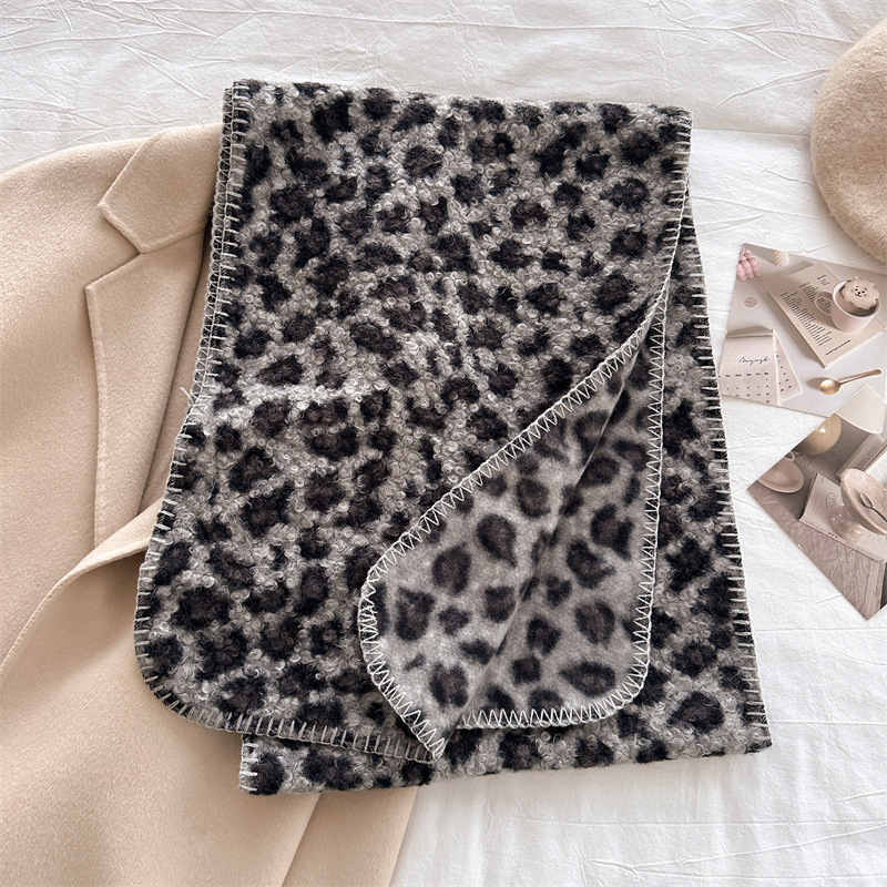 Autumn Winter Leopard Scarf Wo - Woven Scarf Blanket review and price