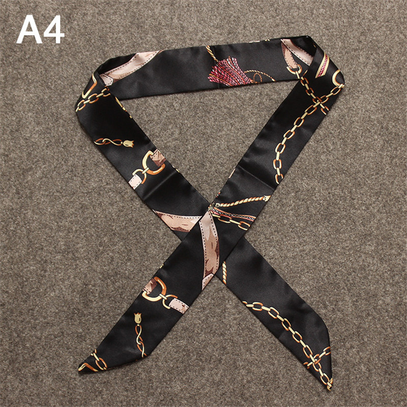Fashion Skinny Bag Scarf Women - Silk Tie Striped review and price