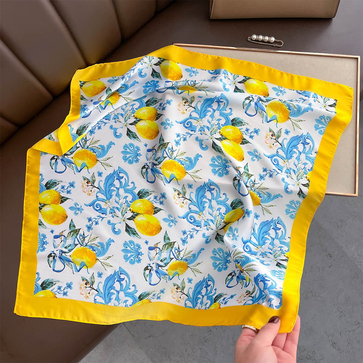 1pcs Summer Bright Color Oil P - Ascot Neck Scarf review and price