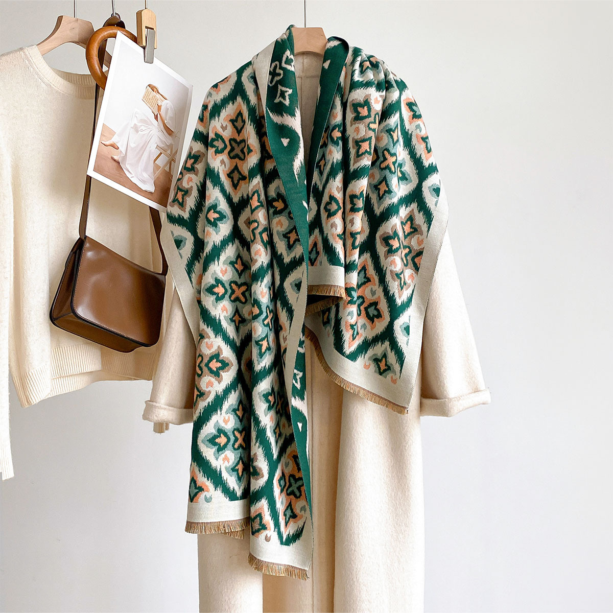 Women Reversible Imitation Cas - Woven Scarf Blanket review and price