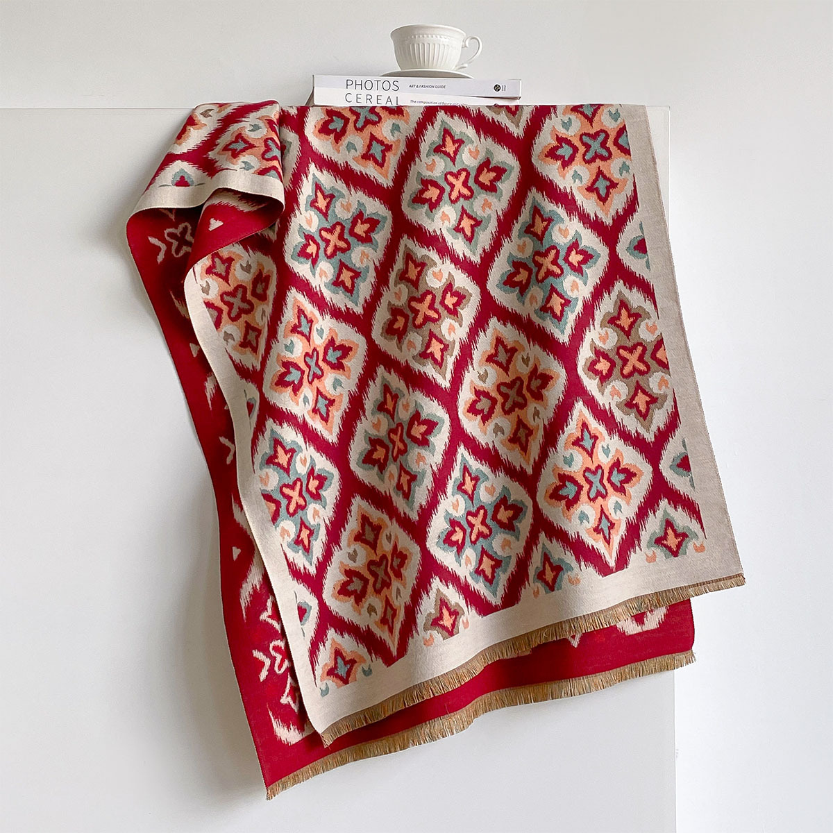 Women Reversible Imitation Cas - Woven Scarf Blanket review and price