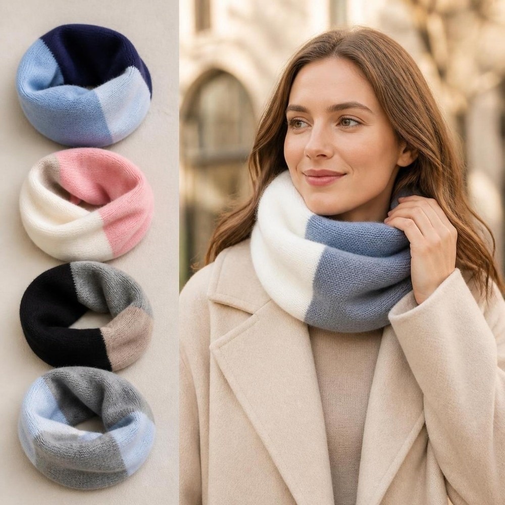 Soft Splicing Color Infinity S - Infinity Scarf Knit review and price