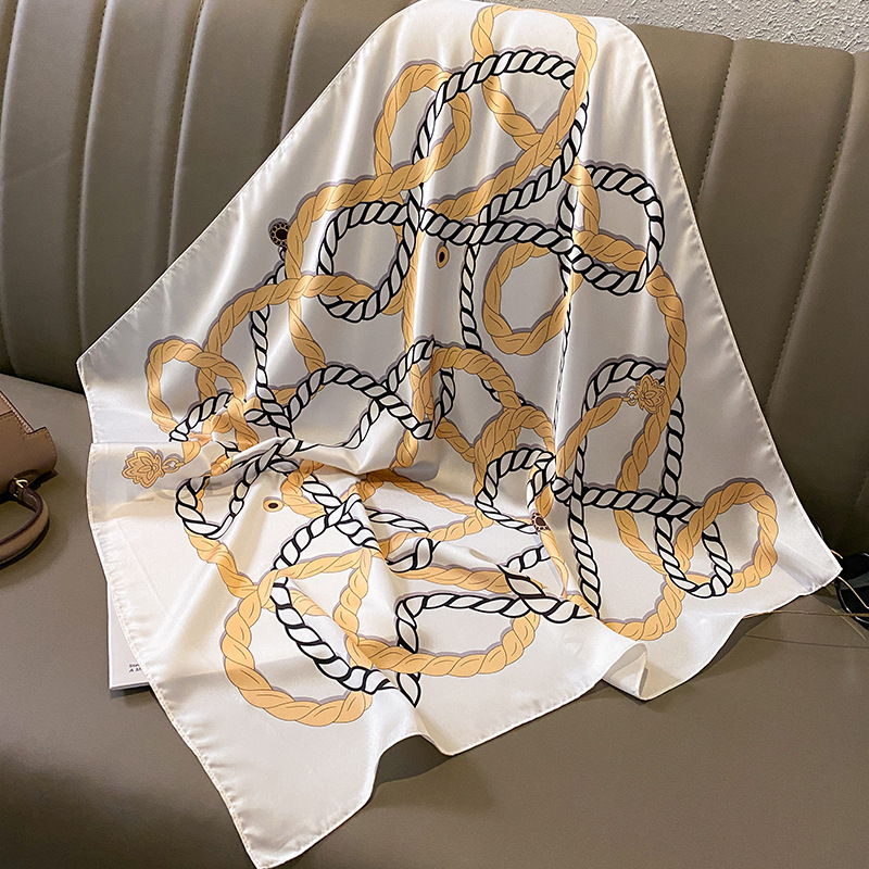 Print 70cm Silk Satin Headkerc - Ascot Neck Scarf review and price