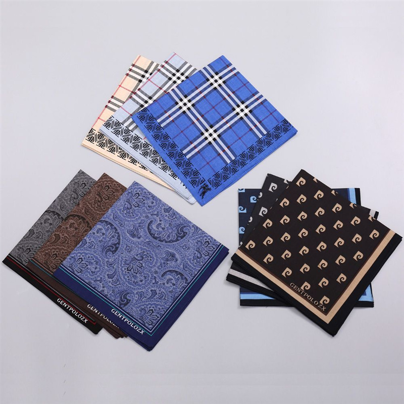 3Pcs Men's Pure Cotton Printed - Pocket Square Set review and price