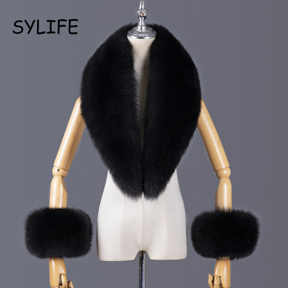 2025 Real Fox Fur Collar Winte - Ascot Neck Scarf review and price