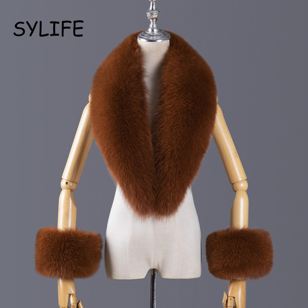 2025 Real Fox Fur Collar Winte - Ascot Neck Scarf review and price