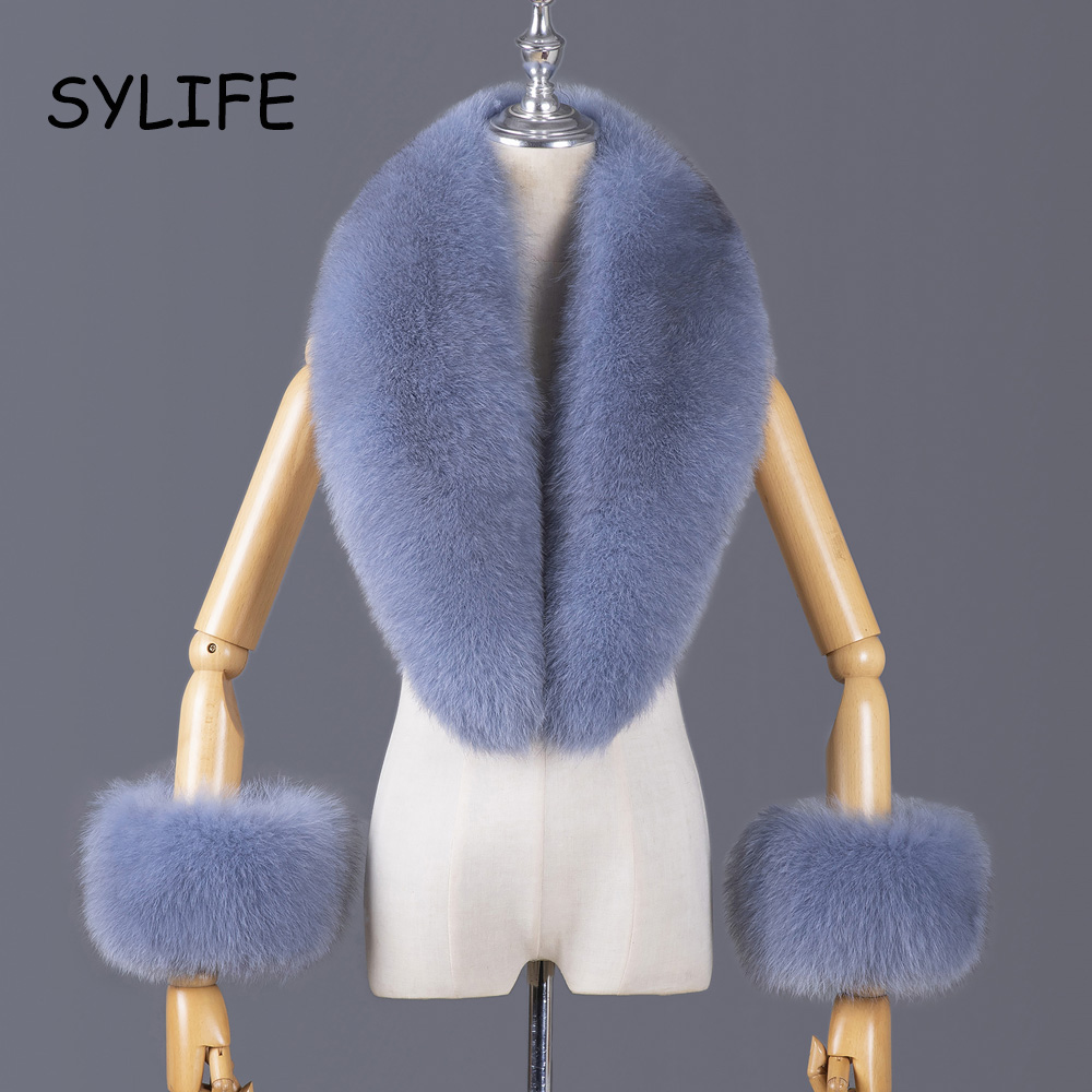 2025 Real Fox Fur Collar Winte - Ascot Neck Scarf review and price