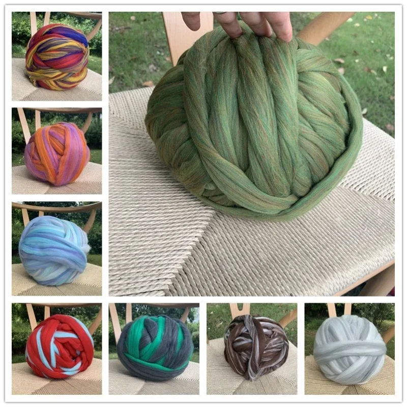 500g super thick 8cm wool hand - Woven Scarf Blanket review and price
