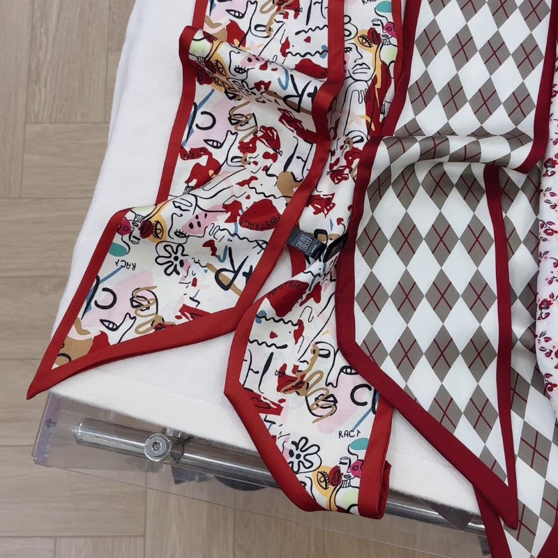 Women Fashion Red Floral Scarf - Ascot Neck Scarf review and price