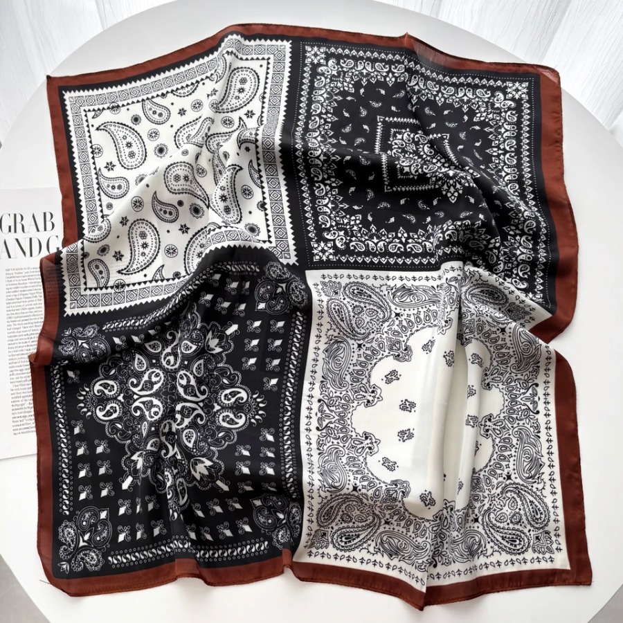 2025 Silk Shawl Square Scarf F - Bandana Cotton review and price