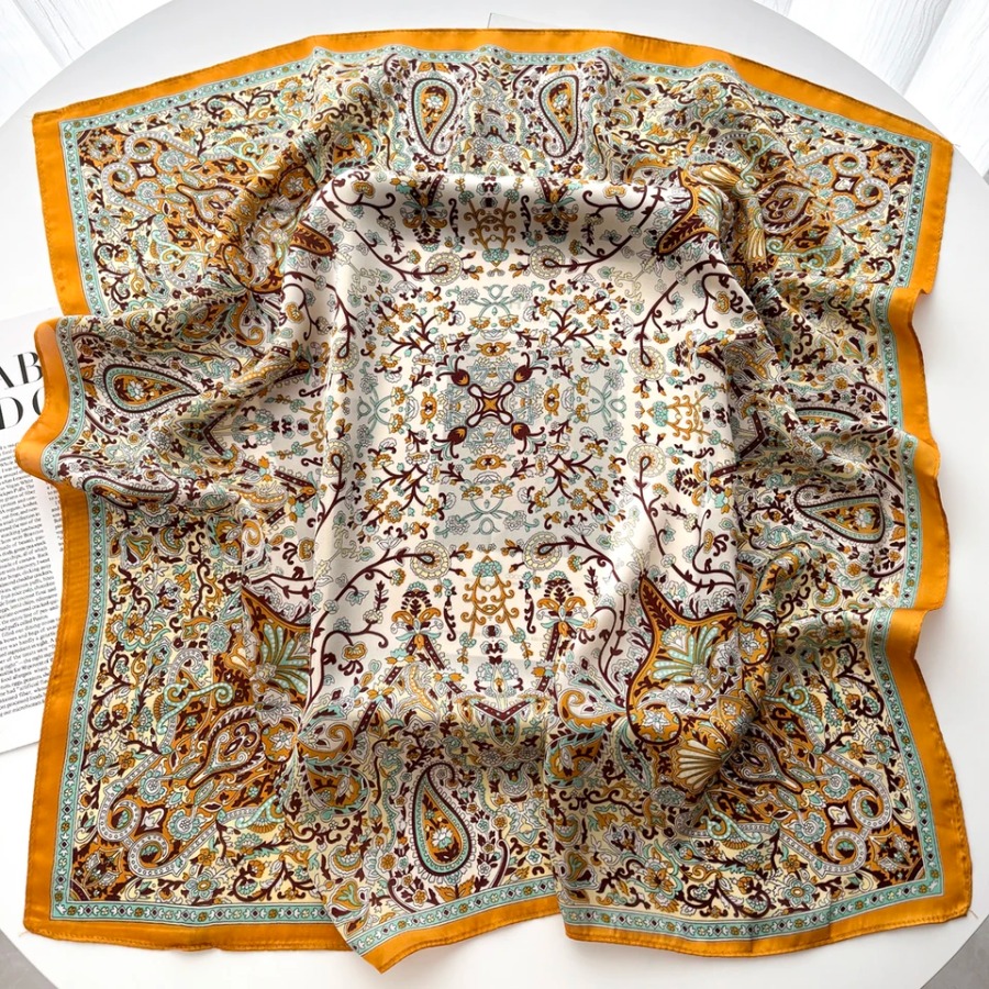 2025 Silk Shawl Square Scarf F - Bandana Cotton review and price