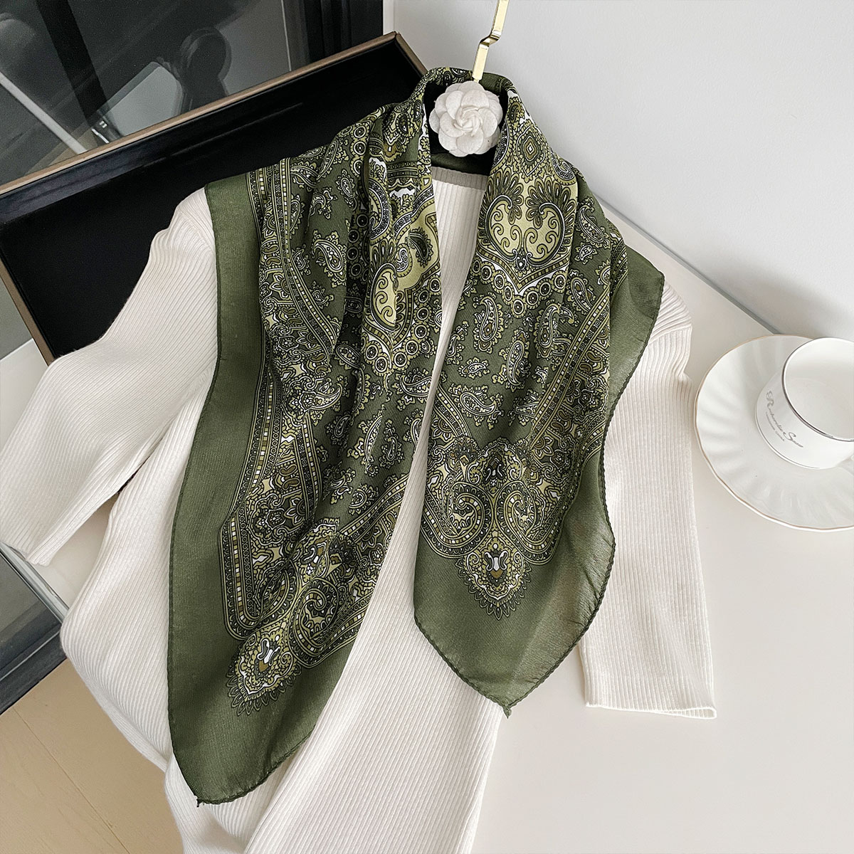 New Fashion 70X70cm Women's Sc - Bandana Cotton review and price