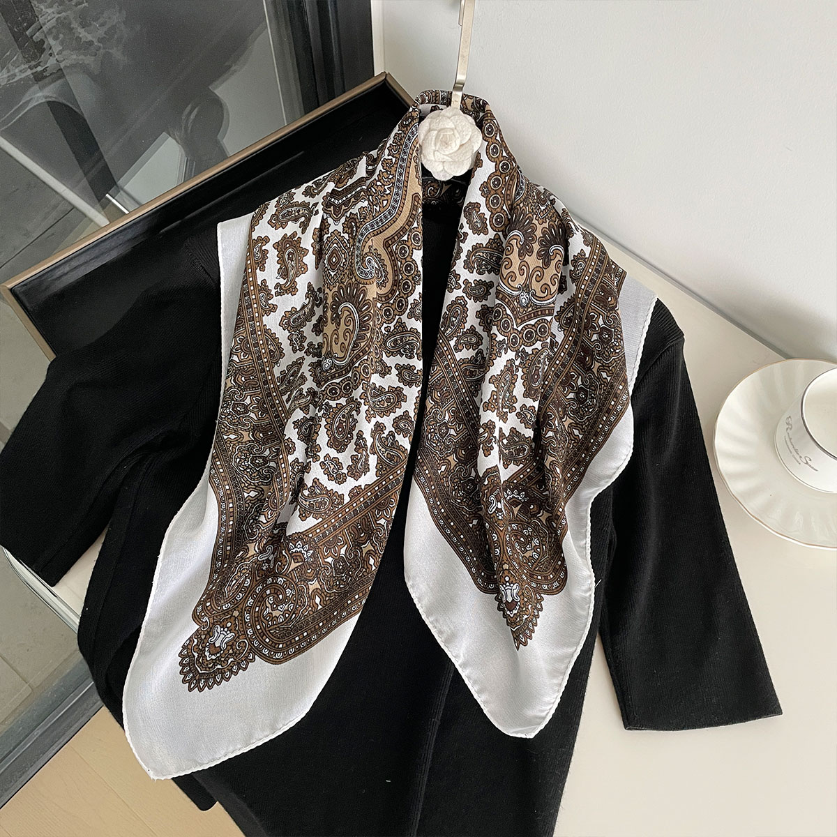 New Fashion 70X70cm Women's Sc - Bandana Cotton review and price